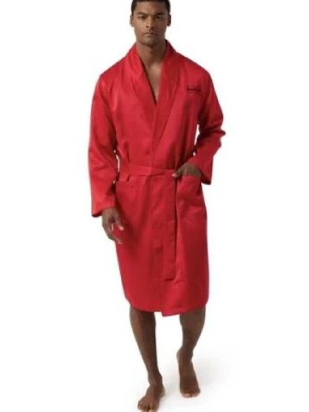 Dogg Supply NWT Red Silky Men's Robe Sz 2XL